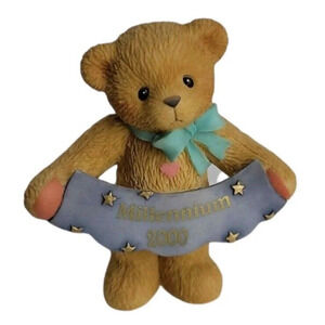 Cherished Teddies 663883A Millennium Avon Bear Figurine 1999 Enesco